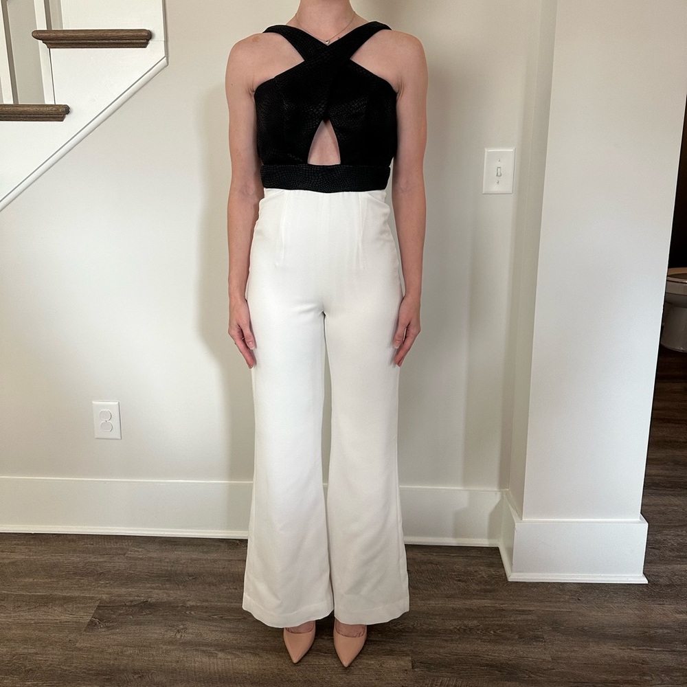 Black and White Pageant Jumpsuit